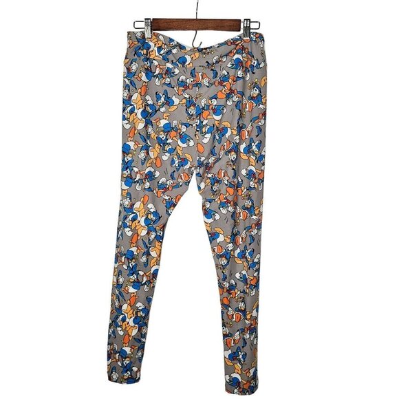 LuLaRoe Disney Donald Duck Leggings OS Tall & Curvy Stretch Comfy Fun Print - Picture 1 of 8